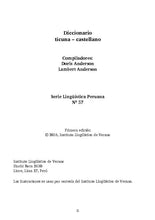 Diccionario Ticuna—Castellano